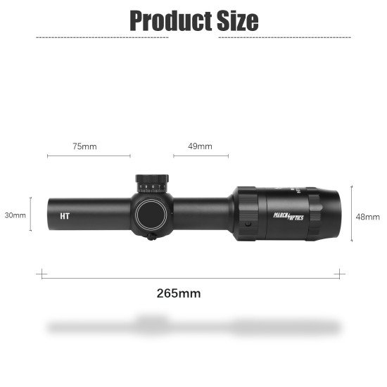 MARCH AMG HD 1-6X24 IR Tactical Rifle Scope MARCH AMG HD 1-6X24 IR Tactical Rifle Scope