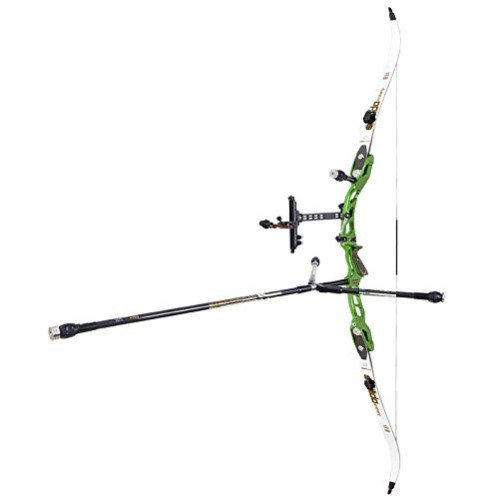 Miracle 10 Olympic ILF Recurve Bow Kit for Competition Target Shooting Green 