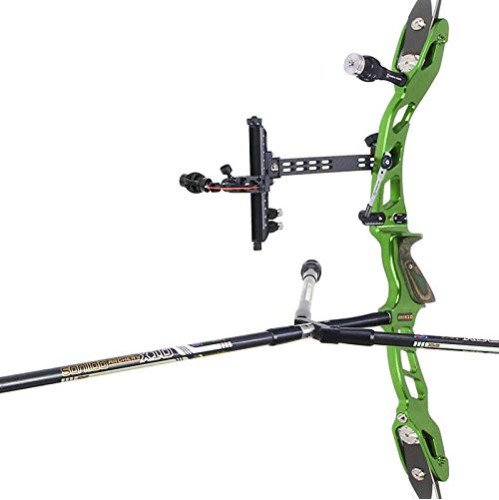Miracle 10 Olympic ILF Recurve Bow Kit for Competition Target Shooting Green 