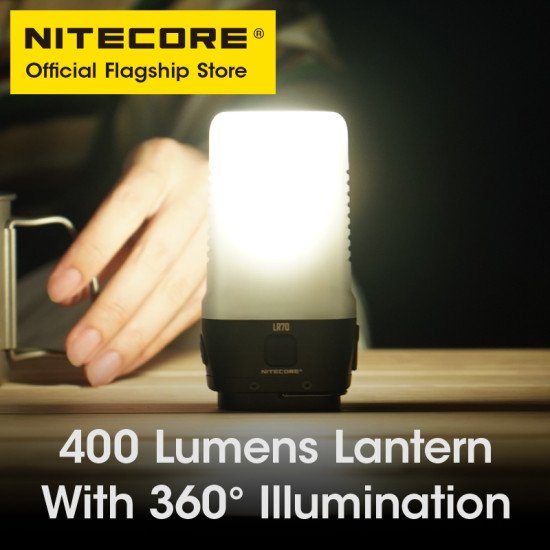 NITECORE 3-in-1 LR70 Camping Lantern USB-C Rechargeable Flashlight NITECORE 3-in-1 LR70 Camping Lantern USB-C Rechargeable Flashlight