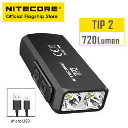 NITECORE TIP2 Flashlight Mini Keychain Light Dual-Core Magnetic