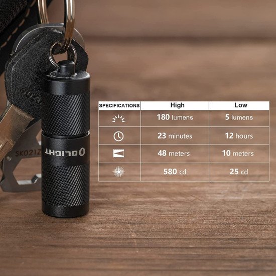 OLIGHT I1R 2 Pro 180 Lumens EDC Keychain Flashlight OLIGHT I1R 2 Pro 180 Lumens EDC Keychain Flashlight