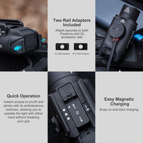 OLIGHT PL-3R Valkyrie Rechargeable Tactical Light 1500 Lumens OLIGHT PL-3R Valkyrie Rechargeable Tactical Light 1500 Lumens