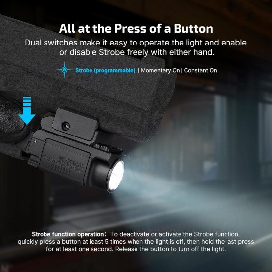 OLIGHT PL-Mini 3 Valkyrie 600 Lumens Compact Tactical Picatinny/GL/Hellcat Rail-Mounted Weaponlight