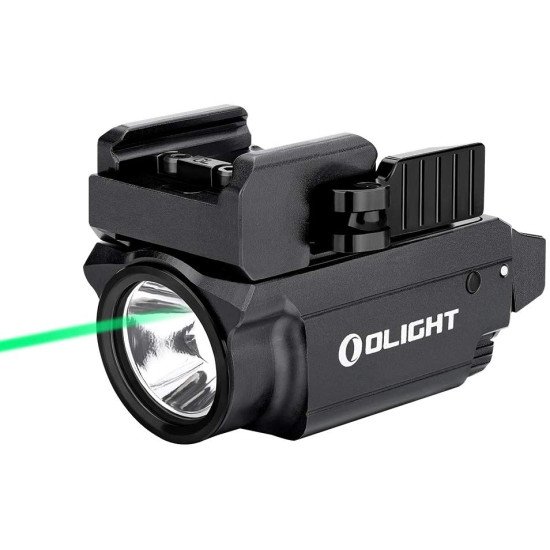 Olight Baldr Mini Tactical Flashlight with Green Laser Black and Tan Color Olight Baldr Mini Tactical Flashlight with Green Laser Black and Tan Color