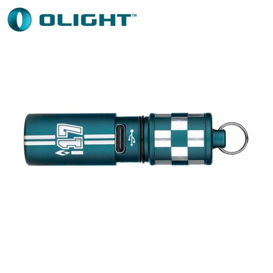 Olight i17 Checkered Flag USB-C Rechargeable EDC Keychain Flashlight Olight i17 Checkered Flag USB-C Rechargeable EDC Keychain Flashlight
