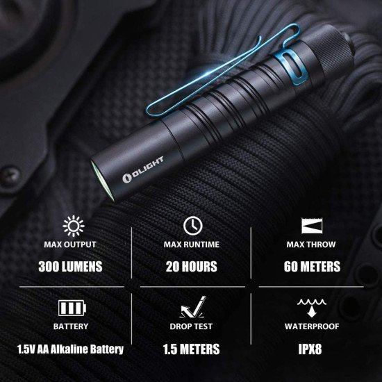 OLIGHT I5T EOS 300 Lumens Slim EDC Flashlight OLIGHT I5T EOS 300 Lumens Slim EDC Flashlight