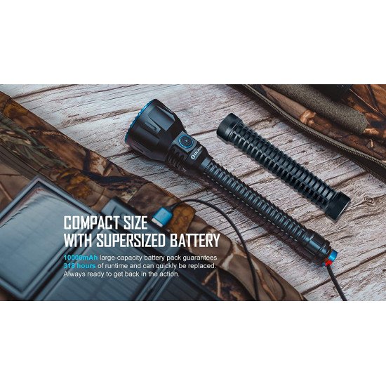 Olight Javelot Turbo 1300 Lumen 1421 Yards Long Throw Rechargeable Flashlight Kit