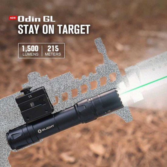 OLIGHT Odin GL Tactical Flashlight 1500 Lumens Picatinny Mounted