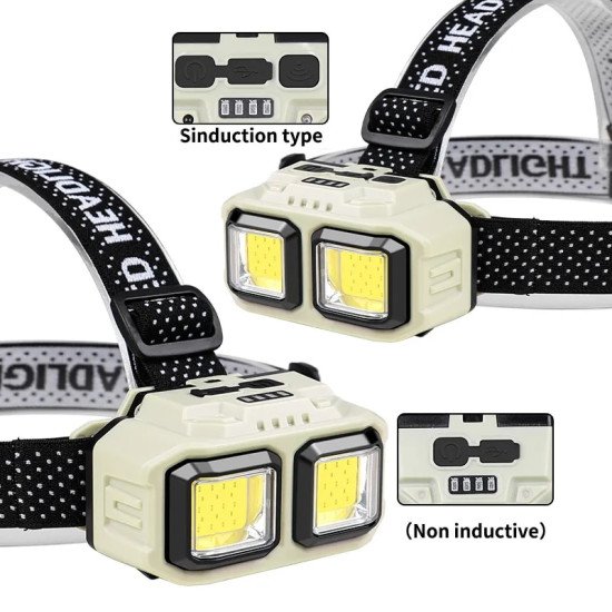Powerful LED Headlamp USB Rechargeable for Camping Fishing Mining Powerful LED Headlamp USB Rechargeable for Camping Fishing Mining