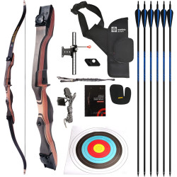 Sanlida Archery Noble Beginner & Intermediate 62'' 66'' 68'' Recurve Bow Kit International Version Sanlida Archery Noble Beginner & Intermediate 62'' 66'' 68'' Recurve Bow Kit International Version
