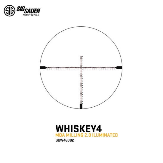 SIG SAUER WHISKEY4 6-24X50MM ILLUMINATED FFP SIG SAUER WHISKEY4 6-24X50MM ILLUMINATED FFP