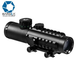 Barska 4x30 Electro Sight Multi-Rail Riflescope Illuminated Red/Green Mil-Dot Reticle, Integrated Picatinny Mount