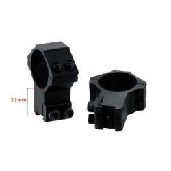 Discovery Optics Dovetail 25.4mm (1 Inch) High Profile 2 PC Mounts 