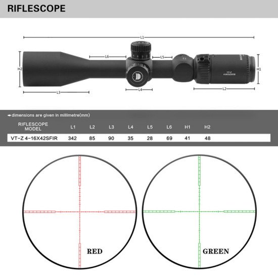 Discovery Optics VT-Z 4-16X42SFIR SCOPE