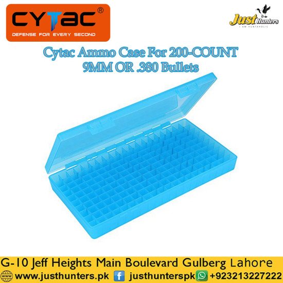 Cytac Ammo Case For 200-COUNT 9MM .40, .45 OR .380 Bullets Cytac Ammo Case For 200-COUNT 9MM .40, .45 OR .380 Bullets