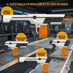 UnlocX 4 in 1 Modular Gel Ball Blaster - Electric Detachable Fully Automatic