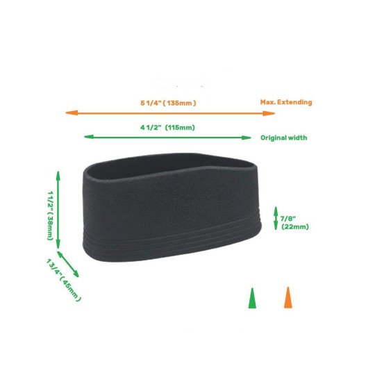 Gun Butt Buffer for Rifle/Shotgun, Slip on Recoil Pad Butt Gun Protector Stock Gun Butt Buffer for Rifle/Shotgun, Slip on Recoil Pad Butt Gun Protector Stock