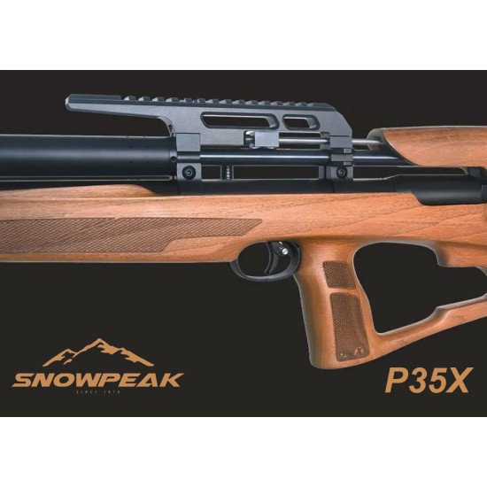 Snowpeak P35X Wood Air Rifle .22 Cal. with Power Plenum Snowpeak P35X Wood Air Rifle .22 Cal. with Power Plenum