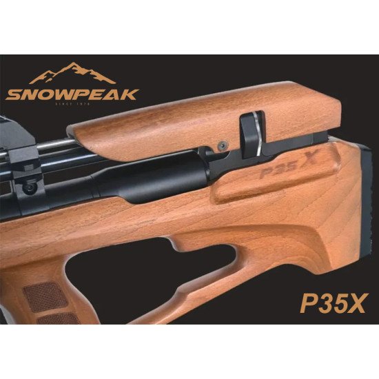 Snowpeak P35X Wood Air Rifle .22 Cal. with Power Plenum Snowpeak P35X Wood Air Rifle .22 Cal. with Power Plenum