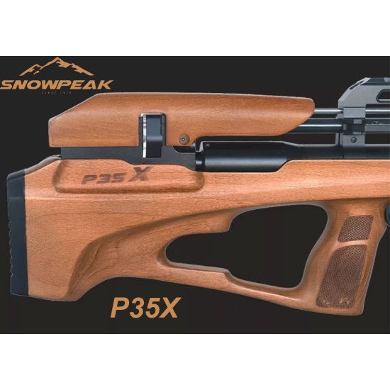 Snowpeak P35X Wood Air Rifle .22 Cal. with Power Plenum Snowpeak P35X Wood Air Rifle .22 Cal. with Power Plenum
