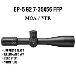 Arken Optics EP5 GEN2 7-35X56 RifleScope FFP VPR MOA Illuminated Reticle with Zero Stop 34mm Tube Arken Optics EP5 GEN2 7-35X56 RifleScope FFP VPR MOA Illuminated Reticle with Zero Stop 34mm Tube