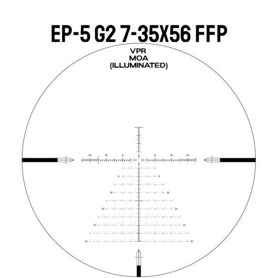 Arken Optics EP5 GEN2 7-35X56 RifleScope FFP VPR MOA Illuminated Reticle with Zero Stop 34mm Tube Arken Optics EP5 GEN2 7-35X56 RifleScope FFP VPR MOA Illuminated Reticle with Zero Stop 34mm Tube