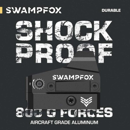 Swampfox Kingslayer Pistol Cut RMR Foot Print 1x22 Micro Reflex Circle Red Dot Sights 3 MOA Swampfox Kingslayer Pistol Cut RMR Foot Print 1x22 Micro Reflex Circle Red Dot Sights 3 MOA