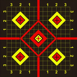 8 Inch Adhesive Shooting Target Pack of 10 Sheets