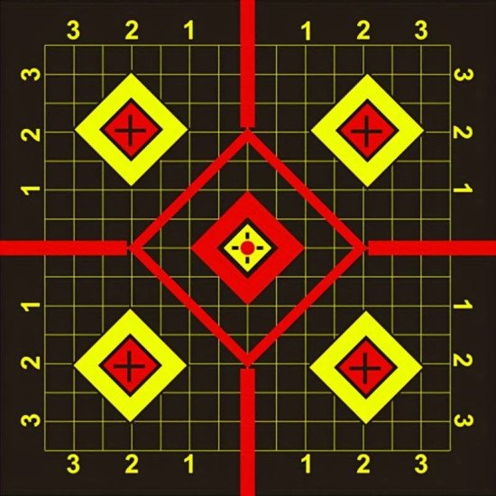 8 Inch Adhesive Shooting Target Pack of 10 Sheets 8 Inch Adhesive Shooting Target Pack of 10 Sheets