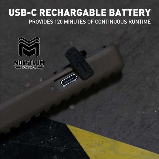 Monstrum Tactical Laserbeak M-LOK Inline Laser Grip Sight with USB-C Rechargeable Battery Monstrum Tactical Laserbeak M-LOK Inline Laser Grip Sight with USB-C Rechargeable Battery