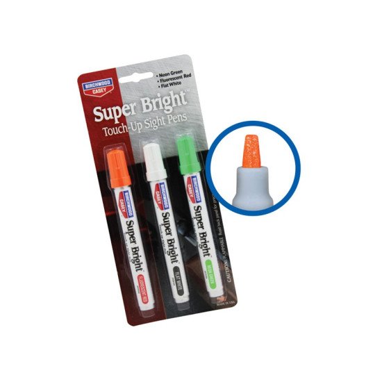 Birchwood Casey Super Bright Gun Sight Paint Pen Kit Green/Red/White