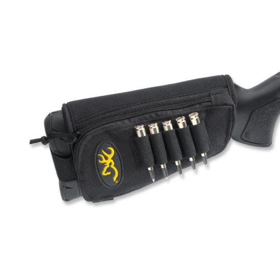 Browning Stock Option Rifle 5 Round Ammunition Holder and Zippered Pouch Browning Stock Option Rifle 5 Round Ammunition Holder and Zippered Pouch