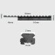 ohhunt® Extension 11mm Dovetail to Picatinny Rail Adapter Convert Mount with Stop Pin - 14 Slots ohhunt® Extension 11mm Dovetail to Picatinny Rail Adapter Convert Mount with Stop Pin - 14 Slots