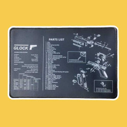 Glock Pistol Cleaning Mat with Parts List