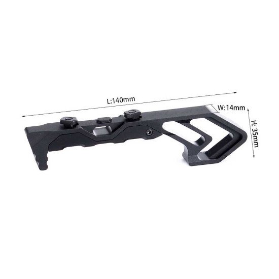 M-LOK Handstop Barricade Stop Aluminum Angled Foregrip for AR-15 AR-10 - Black M-LOK Handstop Barricade Stop Aluminum Angled Foregrip for AR-15 AR-10 - Black