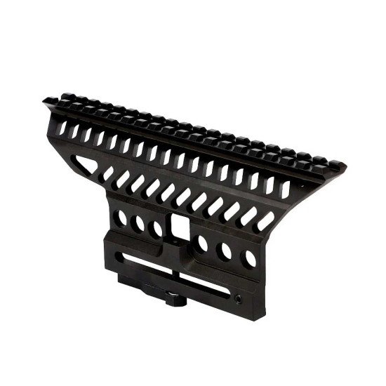 Ohhunt B-13 Classic AK Side Optic Mount Quick Detach Scope Rail Base Low Weight and Strength Picatinny Mounting Black Ohhunt B-13 Classic AK Side Optic Mount Quick Detach Scope Rail Base Low Weight and Strength Picatinny Mounting Black