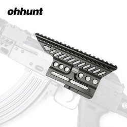 Ohhunt B-13 Classic AK Side Optic Mount Quick Detach Scope Rail Base Low Weight and Strength Picatinny Mounting Black