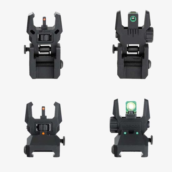 Ohhunt® Green Red Dot Flip Up Sights Fiber Optics Polymer Front Rear Back Up Sight Ohhunt® Green Red Dot Flip Up Sights Fiber Optics Polymer Front Rear Back Up Sight