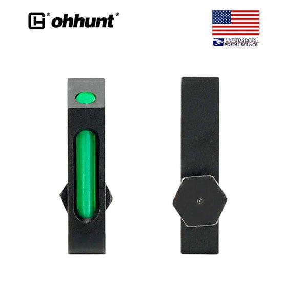 ohhunt® Green Red Fiber Optic Sight Front & Rear Sights for Glock Pistols ohhunt® Green Red Fiber Optic Sight Front & Rear Sights for Glock Pistols