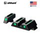 ohhunt® Green Red Fiber Optic Sight Front & Rear Sights for Glock Pistols ohhunt® Green Red Fiber Optic Sight Front & Rear Sights for Glock Pistols