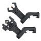 Ohhunt hhunt 45 Degree Offset Flip Up Front and Backup Rear Sight with Green Red Fiber Optic Dot