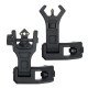 Ohhunt hhunt 45 Degree Offset Flip Up Front and Backup Rear Sight with Green Red Fiber Optic Dot
