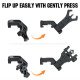Ohhunt hhunt 45 Degree Offset Flip Up Front and Backup Rear Sight with Green Red Fiber Optic Dot