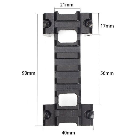 Ohhunt Low Profile Bidirectional MP5 Claw Optic Mount Picatinny Rail Ohhunt Low Profile Bidirectional MP5 Claw Optic Mount Picatinny Rail