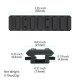 Ohhunt Ventilated Shotgun Rib Mount Picatinny Rail - 3.35 inch 8 Slot Ohhunt Ventilated Shotgun Rib Mount Picatinny Rail - 3.35 inch 8 Slot