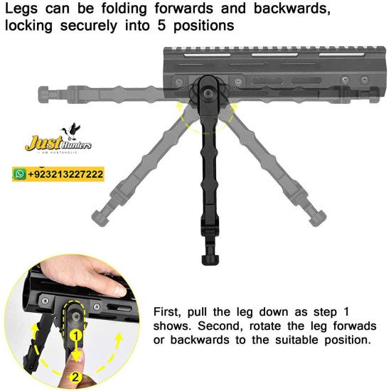 Two-Piece V9 Split Bipod for M-LOK Handguard Rifle Bipods Tactical 7.5-9 Inches Two-Piece V9 Split Bipod for M-LOK Handguard Rifle Bipods Tactical 7.5-9 Inches