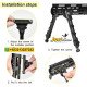 Two-Piece V9 Split Bipod for M-LOK Handguard Rifle Bipods Tactical 7.5-9 Inches Two-Piece V9 Split Bipod for M-LOK Handguard Rifle Bipods Tactical 7.5-9 Inches