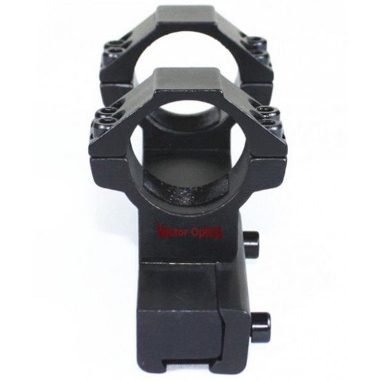 Vector Optics 1 Inch 25.4mm One Piece Extended Style Dovetail Mount Double Rings 11mm Base