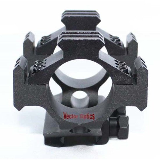Vector Optics 30mm 1Inch One Piece Offset Weaver Mount Short Version W/ Tri-Rail Integrated Scope Rings Vector Optics 30mm 1Inch One Piece Offset Weaver Mount Short Version W/ Tri-Rail Integrated Scope Rings